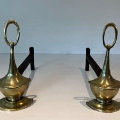 Neoclassical Bronze Andirons - Image 5