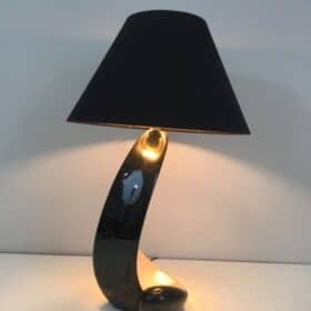 French Ceramic Table Lamp, circa 1950