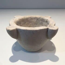 18th-Century French Marble Mortar with Ear Handles