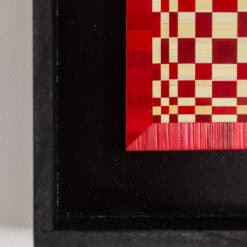 Marianne Leal “Homage to Vasarely” Straw Marquetry Panels - Detail Four - Styylish