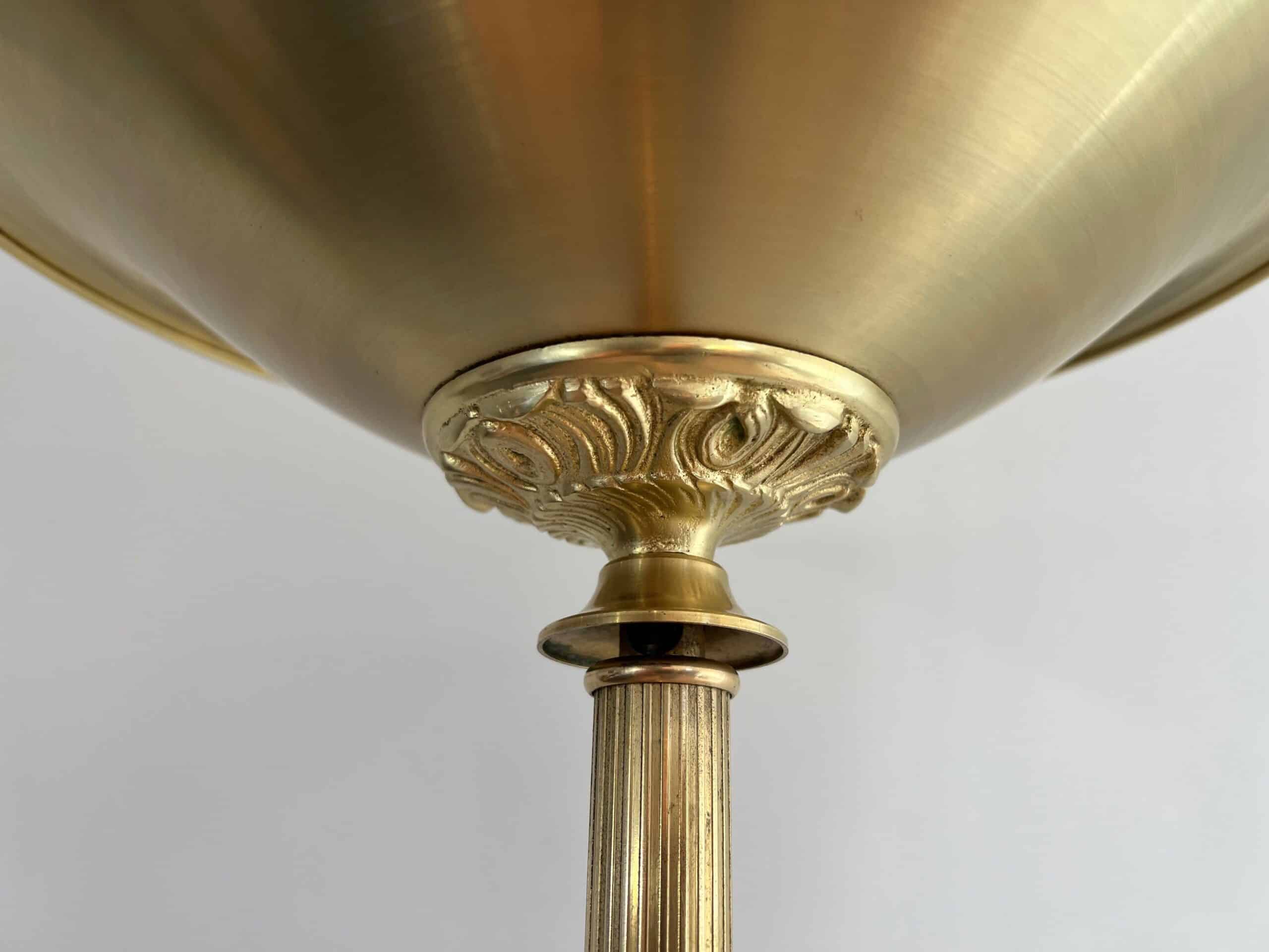 French Neoclassical Brass Floor Lamp - Detail Three - Styylish