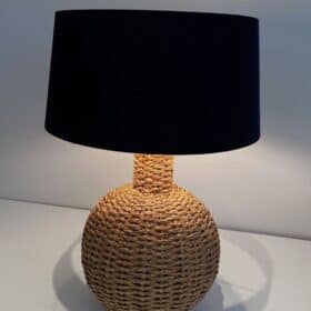 Audoux-Minet Style French Rope Table Lamp