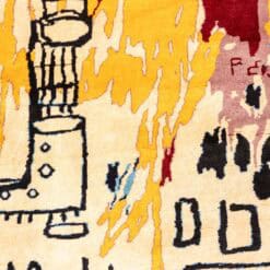 Jean-Michel Basquiat Inspired Wool Tapestry - Detail Five - Styylish