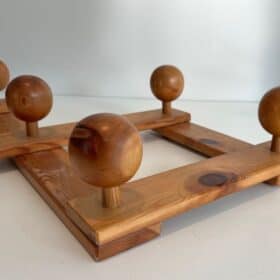 Charlotte Perriand Style Pine Accordion Coat Hanger