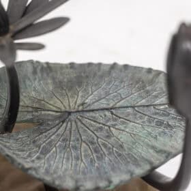 Water Lily Coffee Table in Bronze with two Patinas. 1970s.