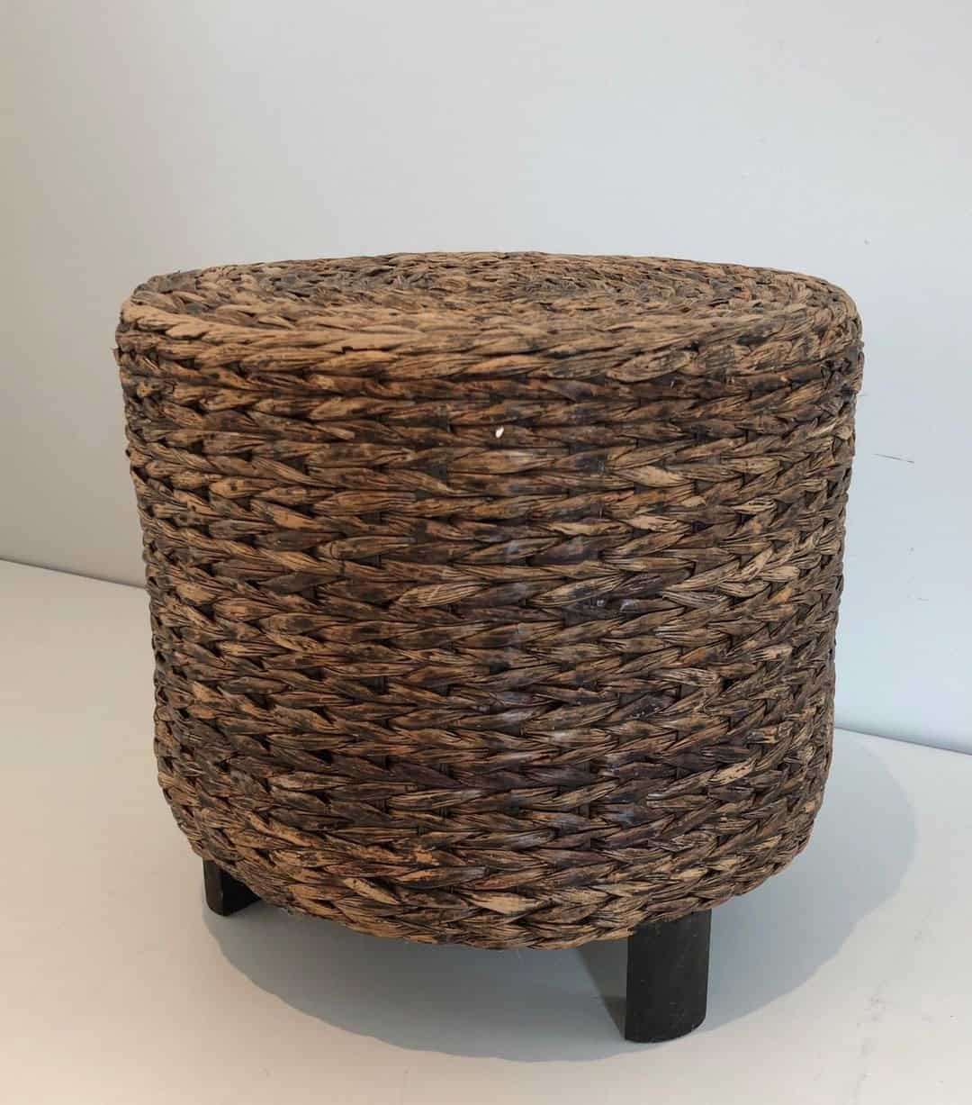 Audoux-Minet Style Rope Stool - Alt View - Styylish
