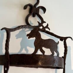 Pair of French 1950s Wrought Iron Animal Wall Lights - Image 6