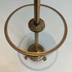 Maison Baguès Gilt Brass and Glass Standing Ashtray - Image 6