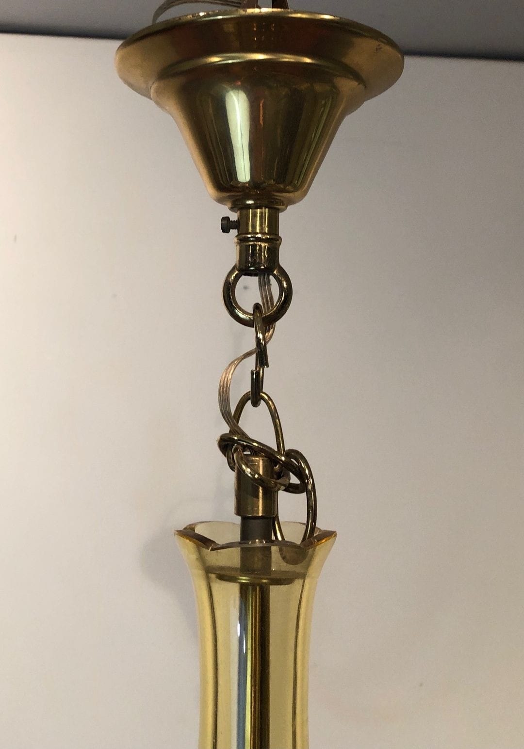 Pair of 1970s Murano Champagne Glass Chandeliers - Image 6