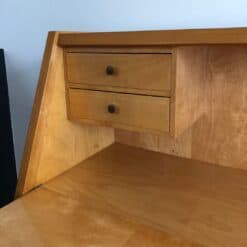 French Sycamore Drop-Front Secretary Desk - Image 6