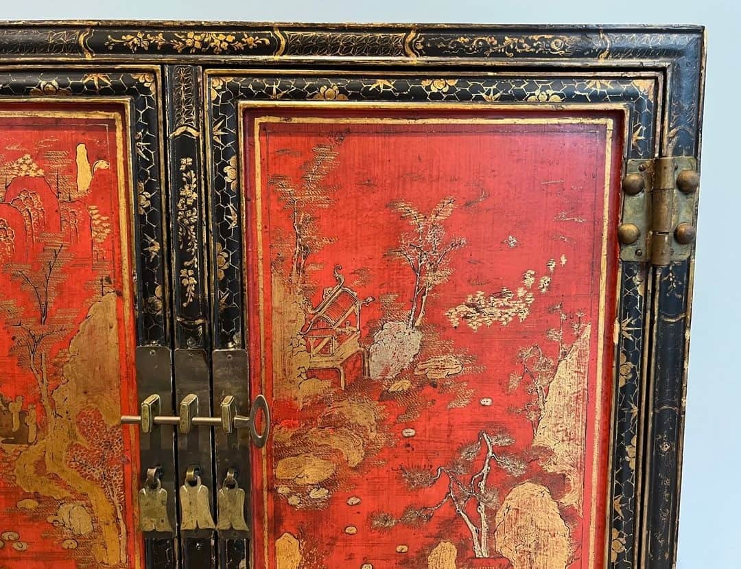 Lacquered Chinoiserie Cabinet, French Art Déco, circa 1940 - Image 6