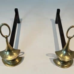Neoclassical Bronze Andirons - Image 6