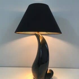French Ceramic Table Lamp, circa 1950