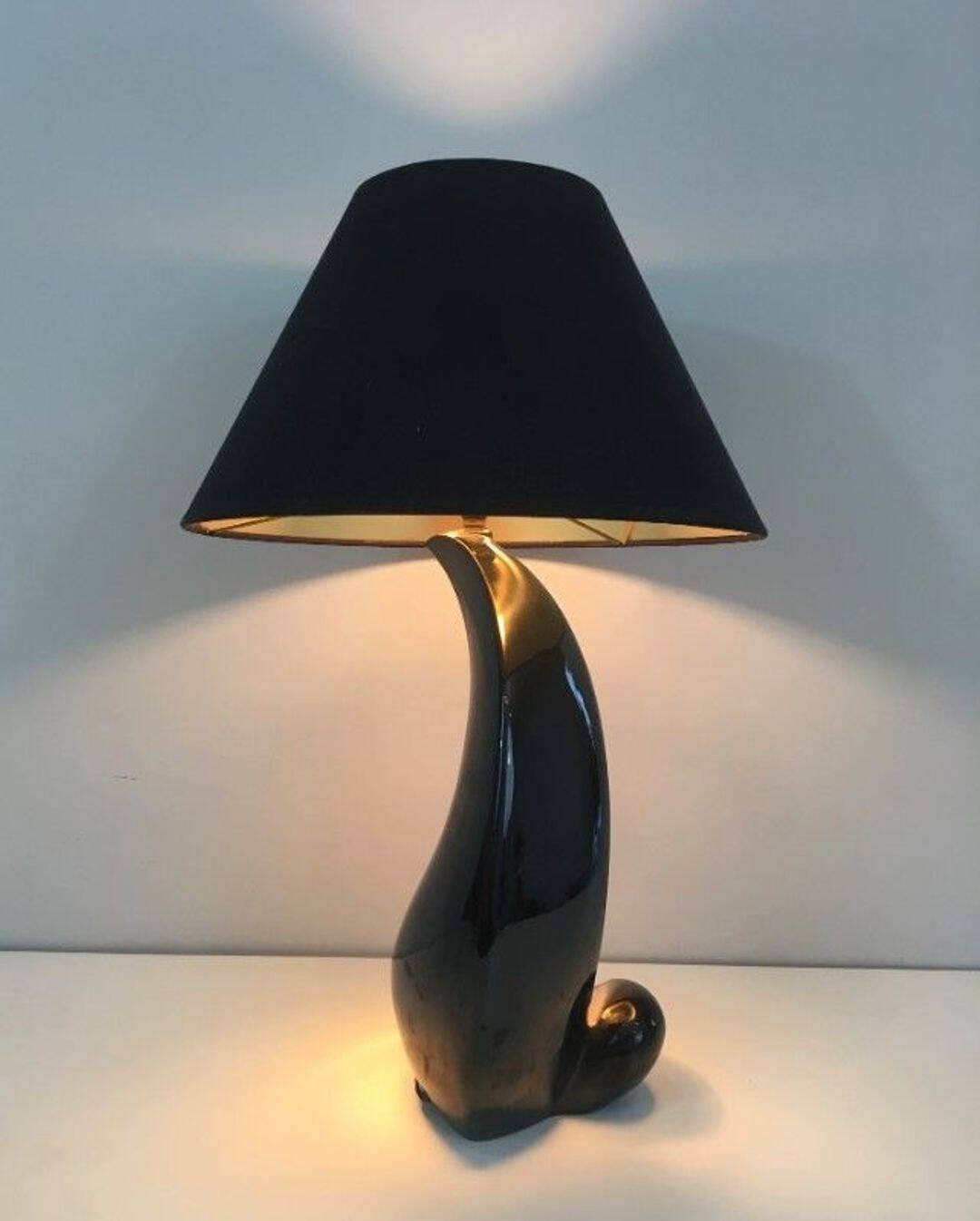 French Ceramic Table Lamp, circa 1950 - Image 6