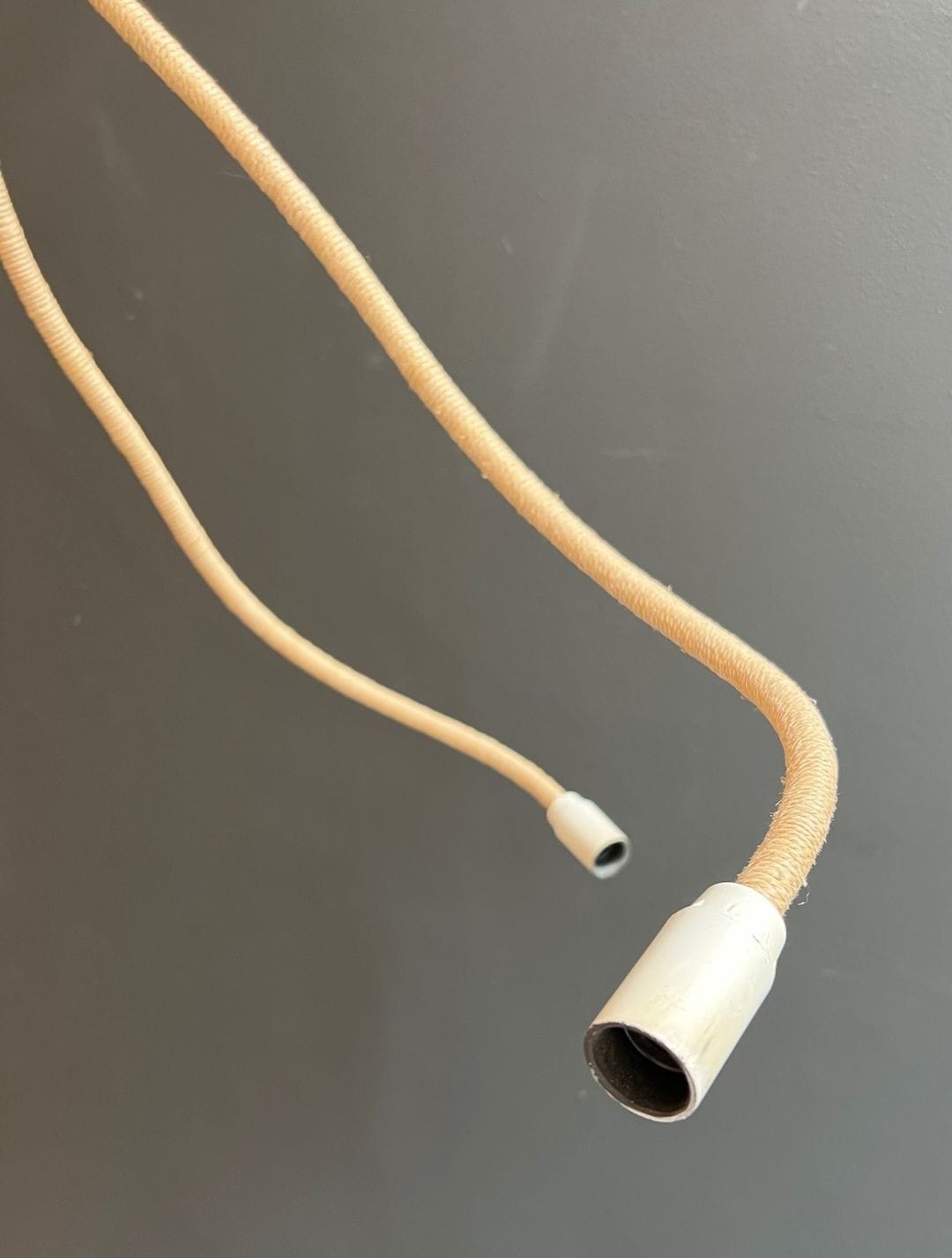 French 1970s Natural Rope Chandelier - Arms Detail - Styylish
