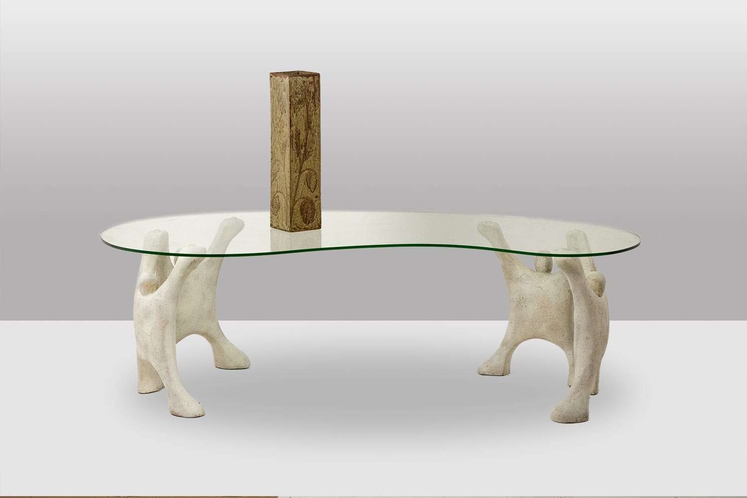 Brutalist Coffee Table with Sculptural Base, 1970 - Image 7