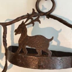 Pair of French 1950s Wrought Iron Animal Wall Lights - Image 7