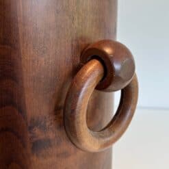 Post-Liberation French Brutalist Wooden Umbrella Stand - Image 7