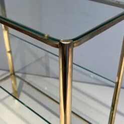 Jacques Théophile Lepelletier Bronze and Glass Magazine Rack - Corner Detail Two - Styylish