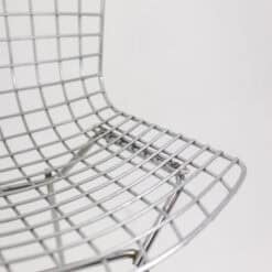 Harry Bertoia for Knoll Chrome-Plated Steel Chairs - Seat Detail from Above - Styylish