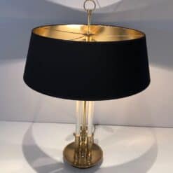 Pair of French Adjustable Table Lamps, Brass White Lacquer, Circa 1940 - Image 7