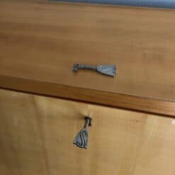 French Sycamore Drop-Front Secretary Desk - Image 7