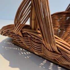 French Rattan Wicker Log Basket - Handle Detail - Styylish