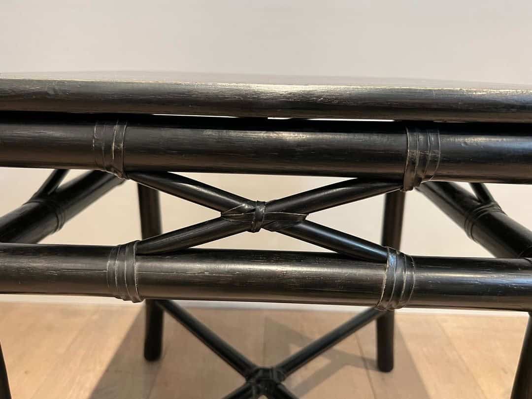 Pair of Faux Bamboo Side Tables by Gasparucci Italo, Italy, circa 1970 - Image 8