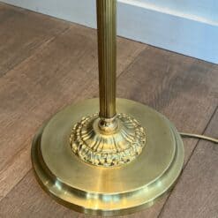 French Neoclassical Brass Floor Lamp - Base Detail - Styylish