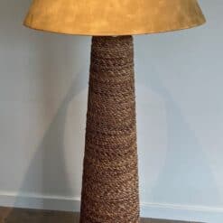 Audoux-Minet Style Rope Floor Lamp - Wide View - Styylish