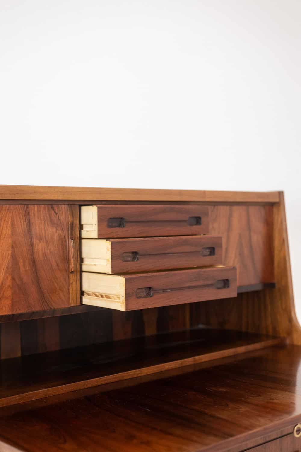 Mid Century Rosewood Secretary Desk, 1970s. - Image 8