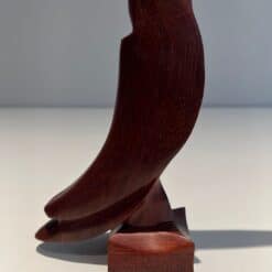 French 1970s Carved Hardwood Toucan Sculpture - Tail Detail - Styylish