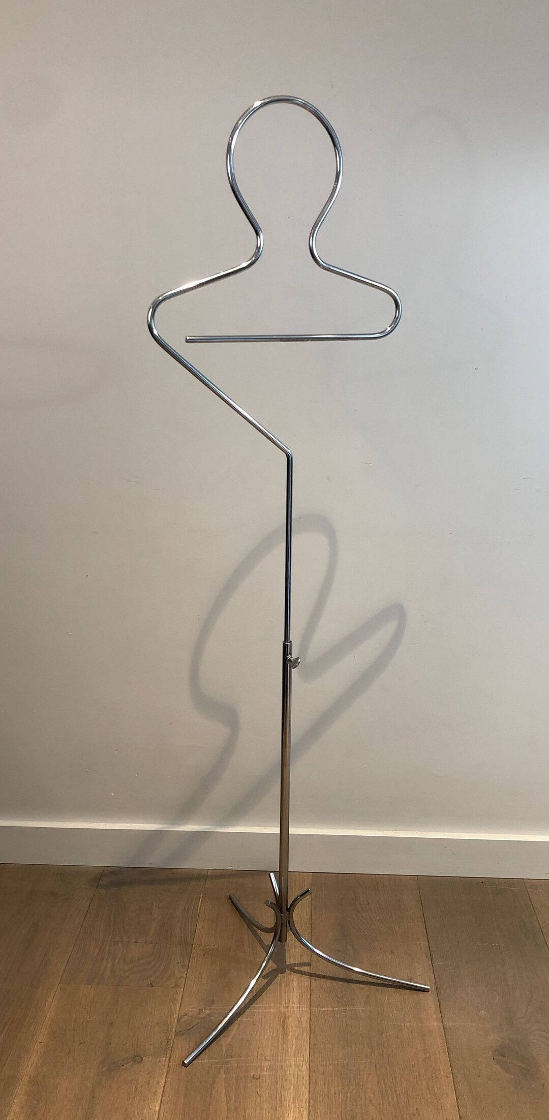 French 1960s Chrome Valet de Nuit - Image 8