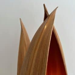 French 1970s Rattan Palm Tree Lamp - Image 8