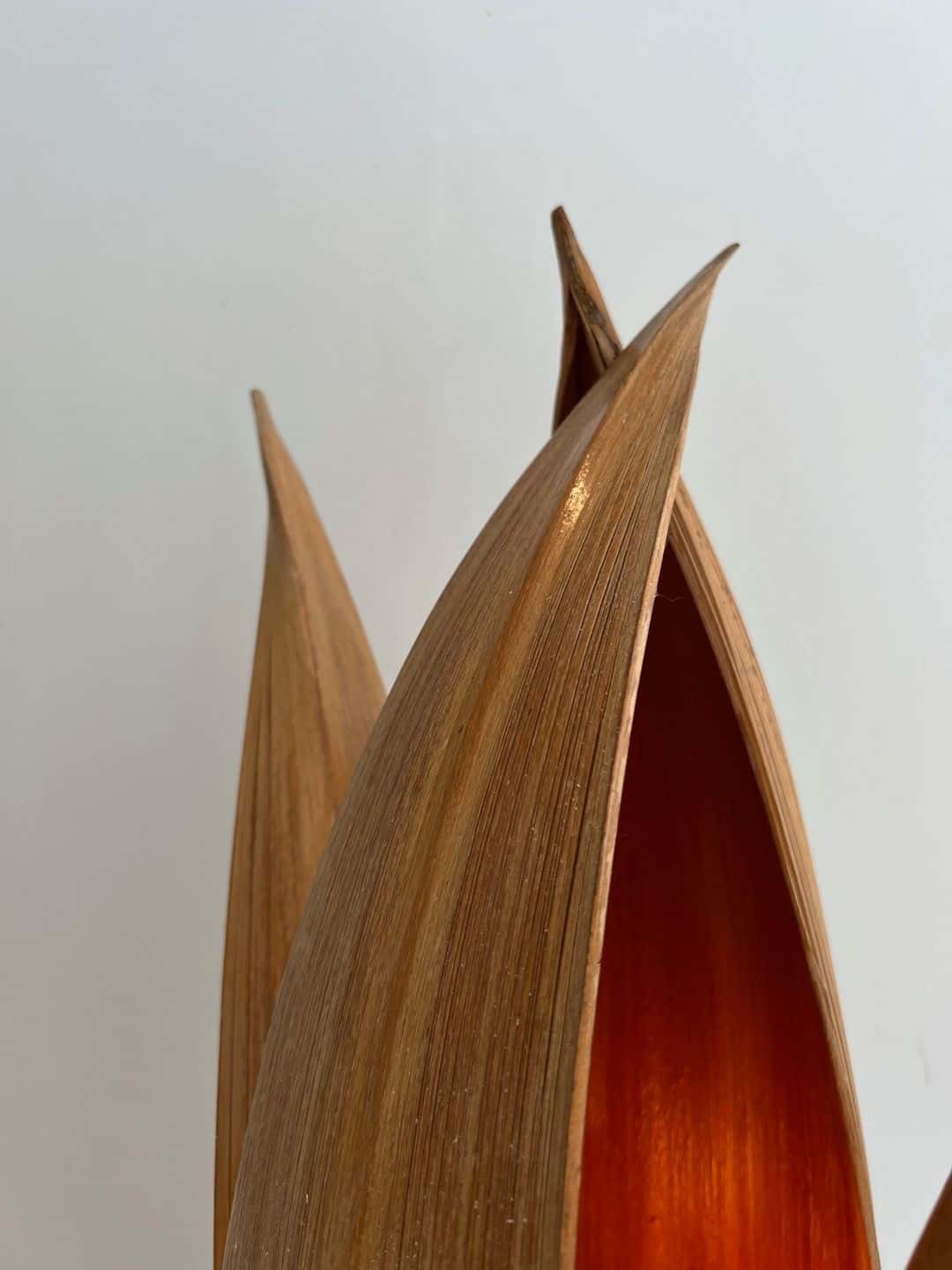 French 1970s Rattan Palm Tree Lamp - Image 8