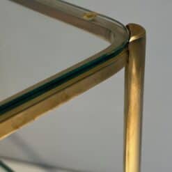 Jacques Théophile Lepelletier Bronze and Glass Magazine Rack - Corner Detail Three - Styylish