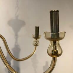 Pair of 1970s Murano Champagne Glass Chandeliers - Image 8