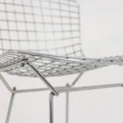 Harry Bertoia for Knoll Chrome-Plated Steel Chairs - Seat Detail - Styylish