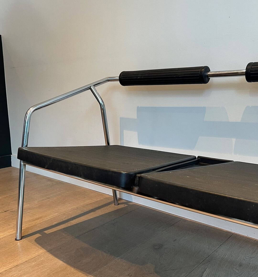 1970s System Chrome and Rubber Sofa - Image 8
