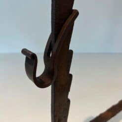 French Wrought Iron Andirons - Image 8