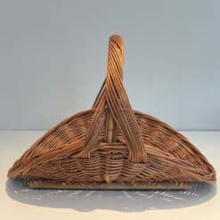 French Rattan Wicker Log Basket - Side View Without Logs Two - Styylish