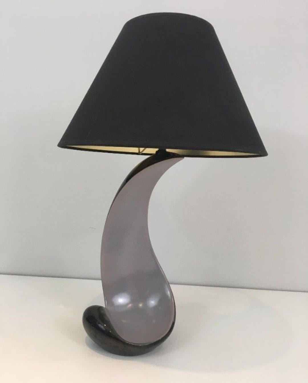 French Ceramic Table Lamp, circa 1950 - Image 8