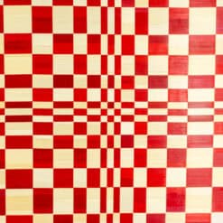 Marianne Leal “Homage to Vasarely” Straw Marquetry Panels - Detail Five - Styylish