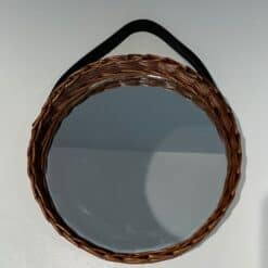 Mid-Century French Rattan Mirror - View Six - Styylish