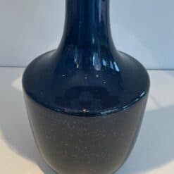 Mid-Century Blue Blown Glass Table Lamp - Base Detail Five - Styylish