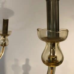 Pair of 1970s Murano Champagne Glass Chandeliers - Image 9