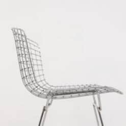 Harry Bertoia for Knoll Chrome-Plated Steel Chairs - Side Detail - Styylish