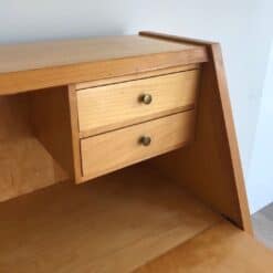 French Sycamore Drop-Front Secretary Desk - Image 9