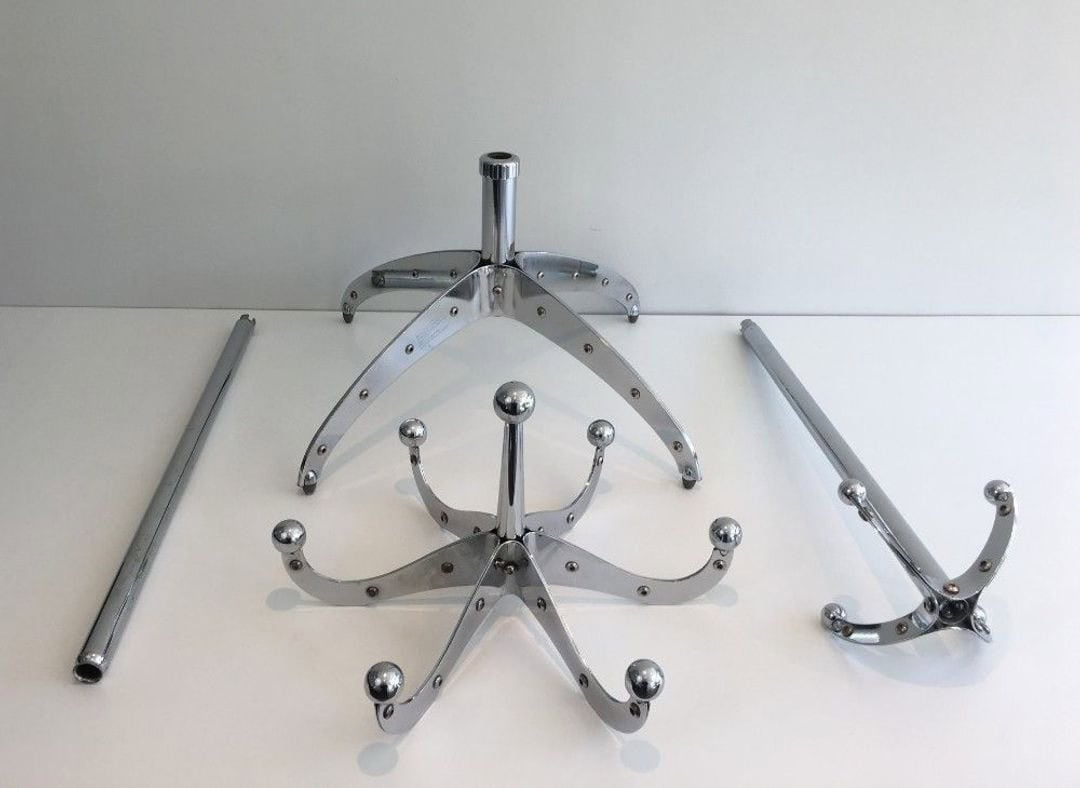 Dulton Chrome Industrial Coat Rack, Japan, Circa 1980 - Image 9