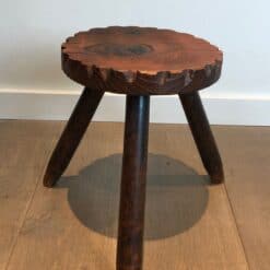 French Brutalist Pine Stools - Image 10